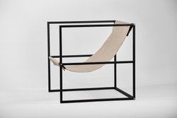 Уличное кресло TESS Outdoor Chair black / olive beige textile (Up!Flame)
