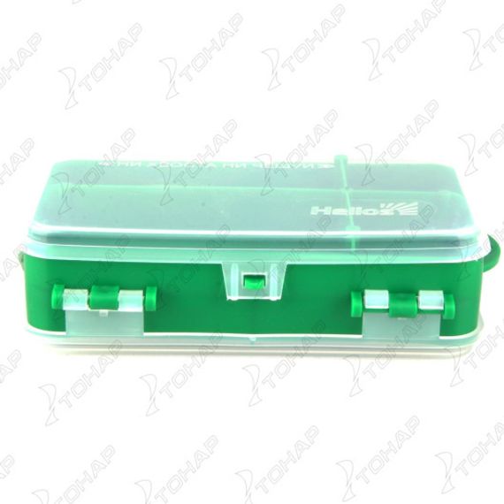 Коробочка для оснастки Helios двухсторонняя (зеленая)