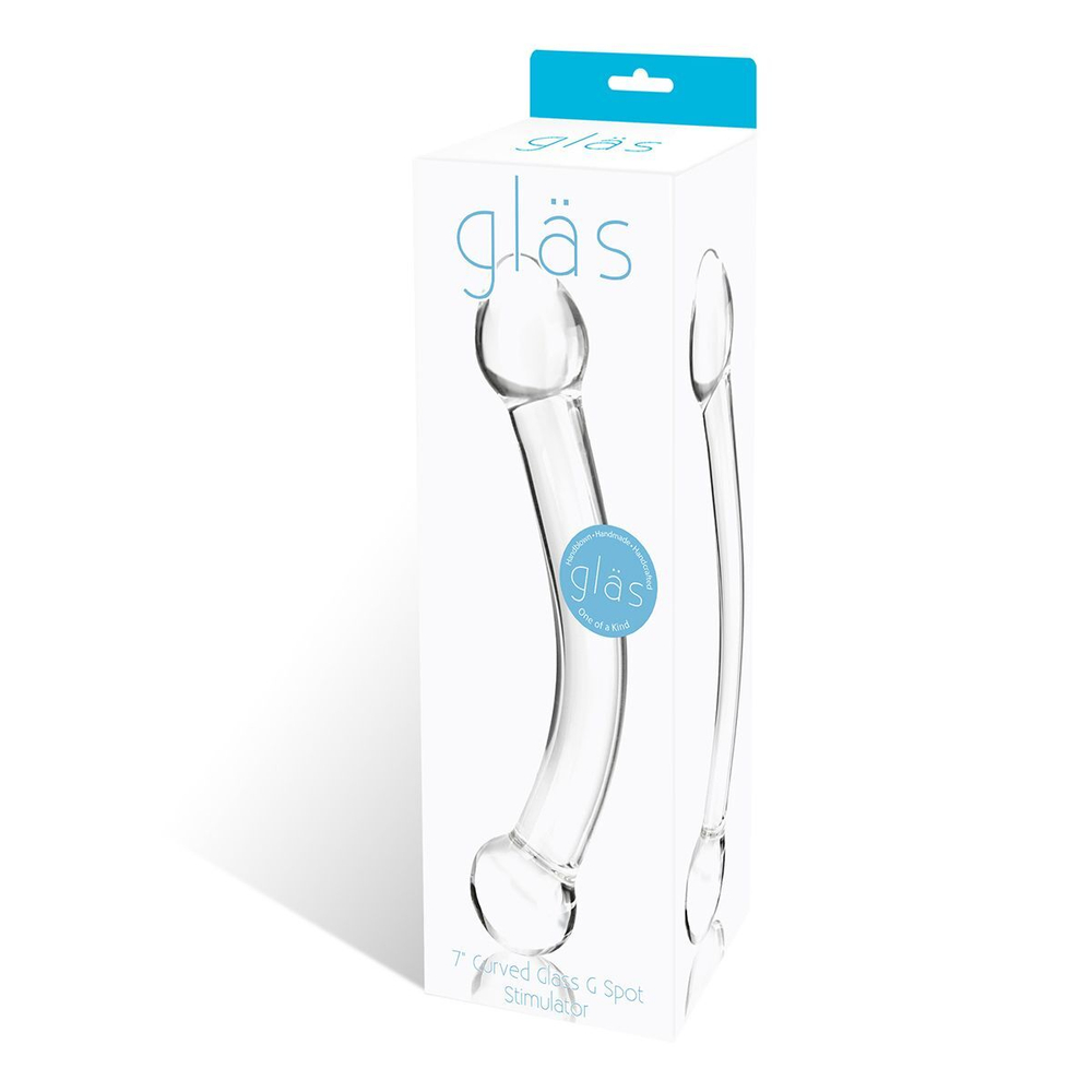 Glas Curved Glass 17 см – прозрачный стеклянный стимулятор точки G