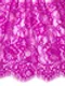 01-45 Кружево шантильи 24 см, фуксия
