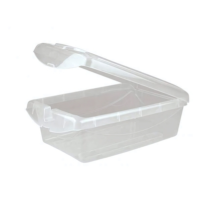 Ящик с откидной крышкой 360х240х130 мм, 7л (бесцветный)