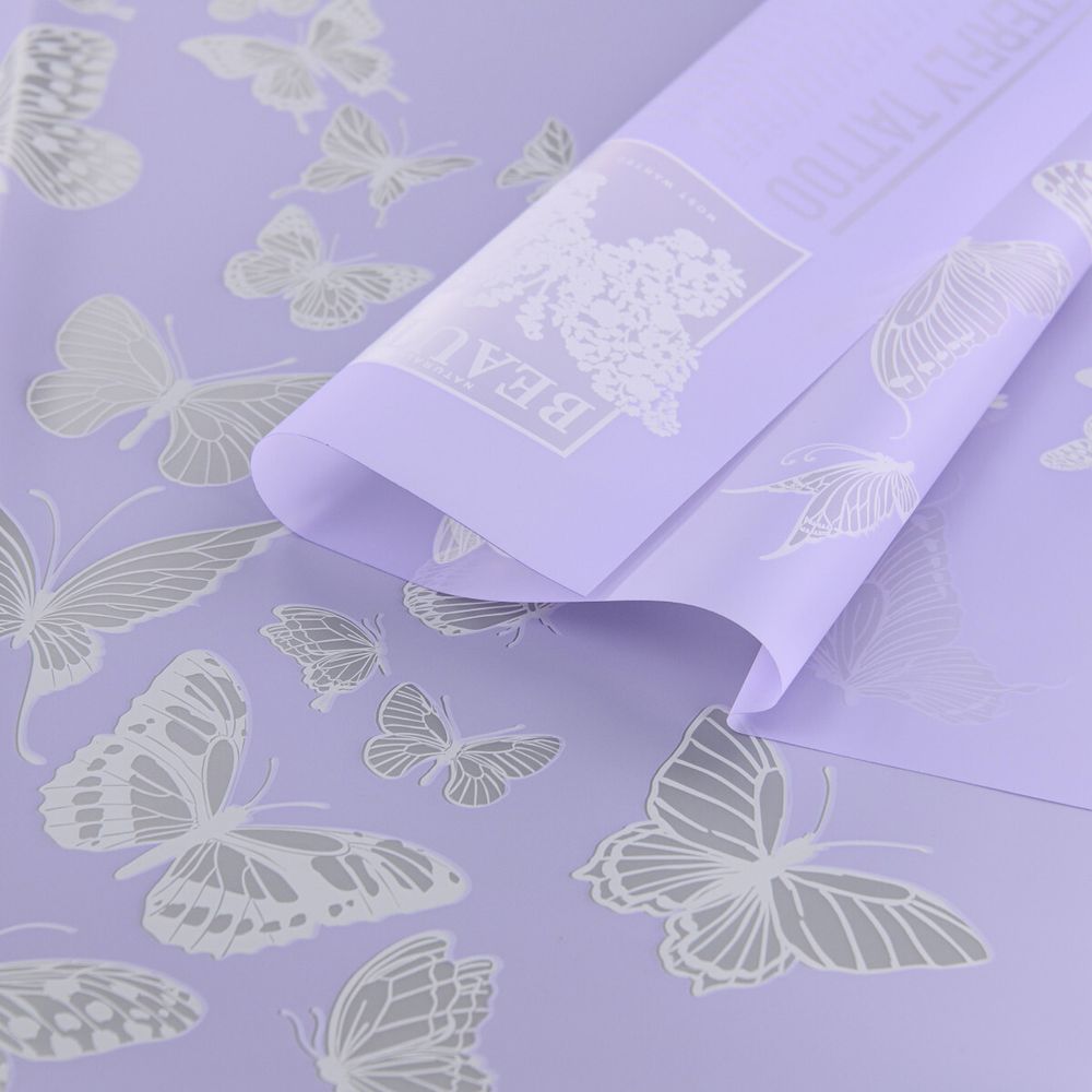 ЛИСТ "Бабочка" 58*58/20шт ФИОЛЕТОВЫЙ