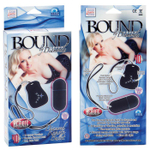 Чёрное виброяйцо на радиоуправлении BOUND BY DIAMONDS (Цвет: черный)