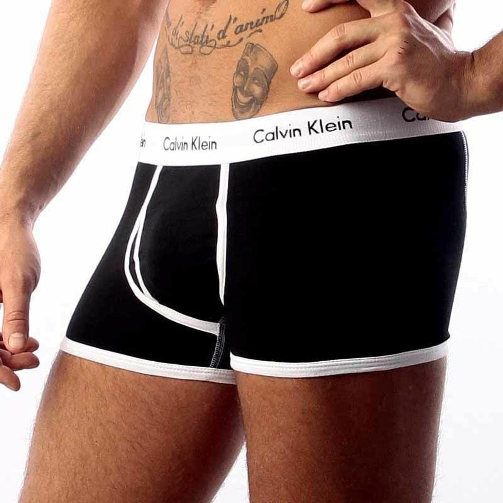 Мужские трусы хипсы Calvin Klein 365 Black White