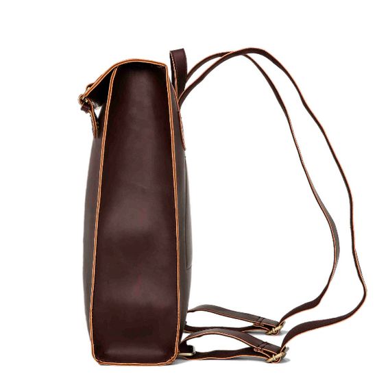 Крафтовый рюкзак из экокожи Нанджу. Коричневый