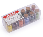 "Zlatka" набор бисера для рукоделия SGB №4 ассорти мат.крашен.бензиновый