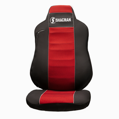 Чехлы Shacman X-6000 (полиэфир, черный, красная вставка)