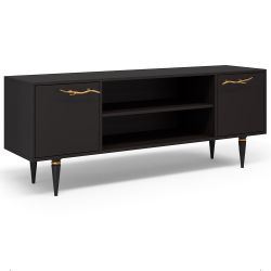 Тумба под ТВ Арт Колор matte 155см Классик Голд Терпкий коричневый матовый