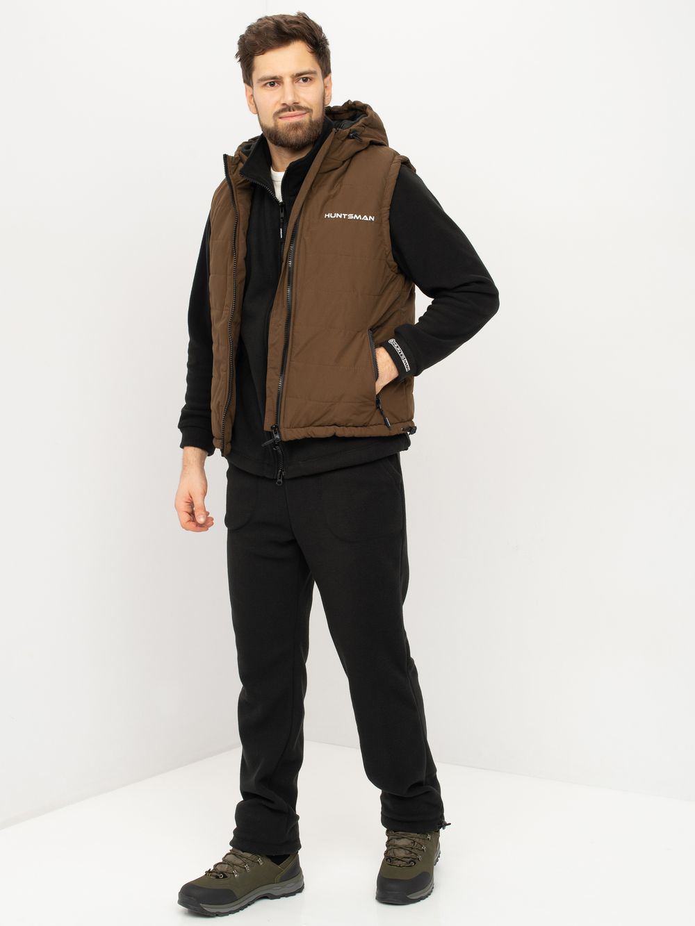 Жилет демисезонный Фристайл ткань Канада цвет Коричневый