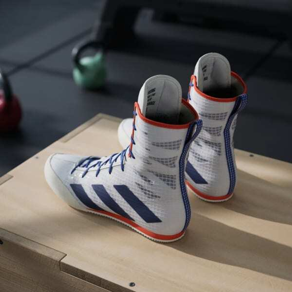 Adidas Высокие кроссовки Box Hog 4, белый/синий