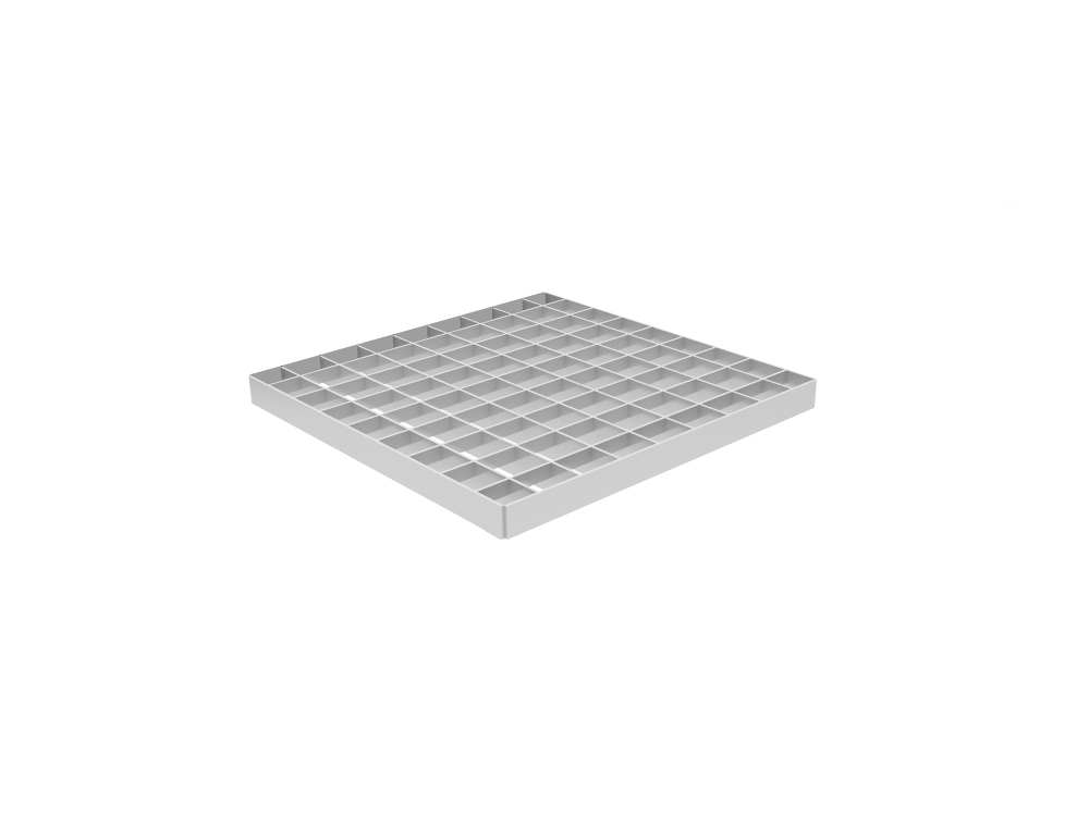 Решетка водоприемная Gidrolica Point РВ-28,5.28,5 — ячеистая стальная оцинкованная, класс B125