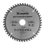 Пильный диск по дереву, 190 х 30 мм, 48 зубьев Matrix Professional