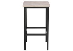 Барный стул Лофт филадельфия грей / черный матовый