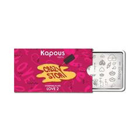 2 Kapous Professional Nails Пластина для стемпинга, Love 2  ,