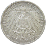 Германская Империя 2 марки (mark) 1903. Гамбург (VF-XF)
