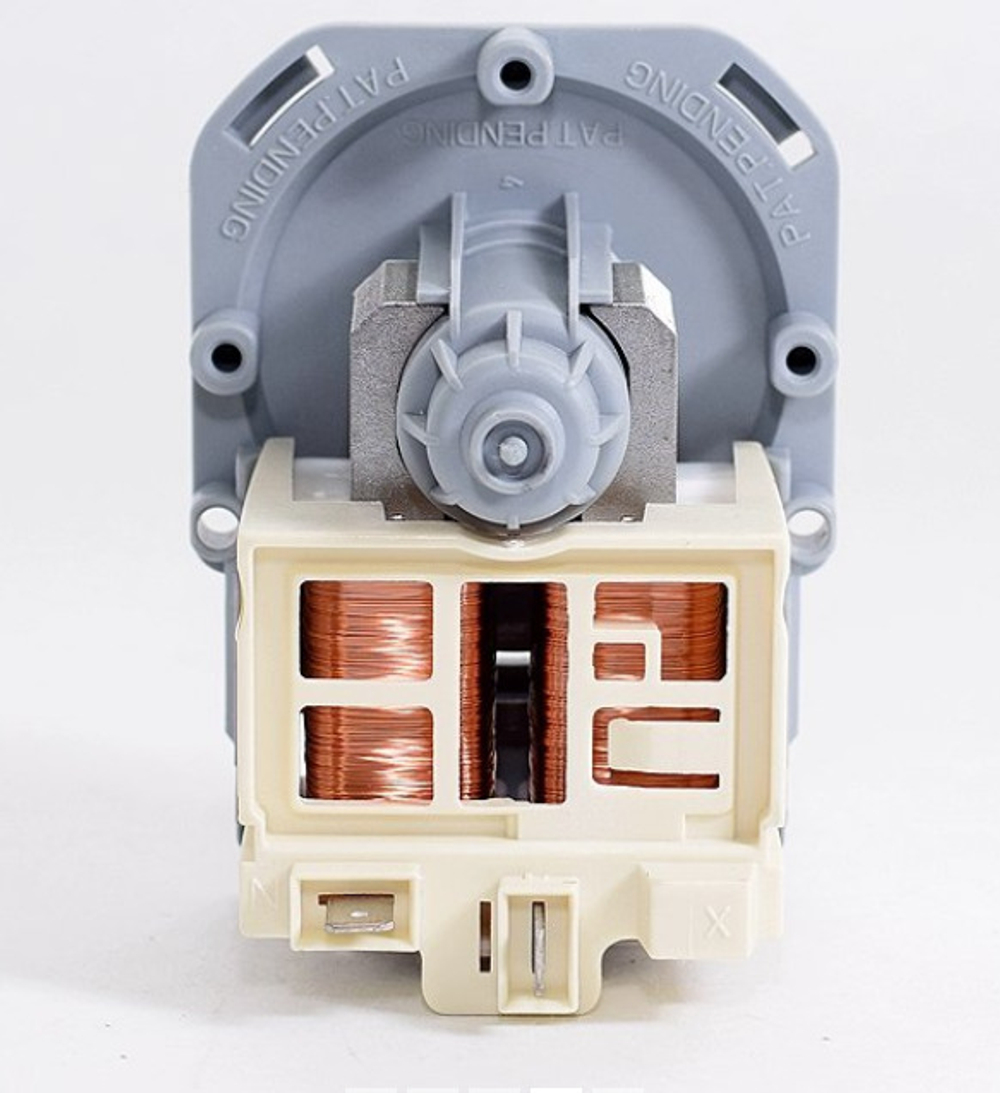 Насос/помпа для стиральной машины (M114) ASKOLL 25W, 3 защелки, клеммы назад раздельно белый 10MA56, 63AB814, 50293177007, 1322082015, 1322082007,