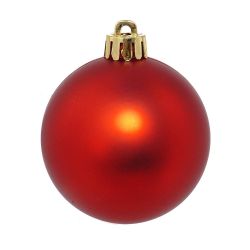 GAEM Набор из 6шт Украшение новогоднее Шар "Алое совершенство", D 6 см, L11,5 W6 H17 см