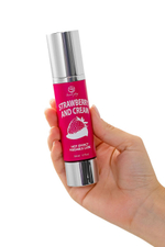 Массажное масло 2 в 1 Secret Play с разогревающим эффектом клубника и сливки 50 мл