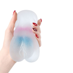 Прозрачный реалистичный мастурбатор 13,5см ToyFa Juicy Pussy Crystal Wave 894002