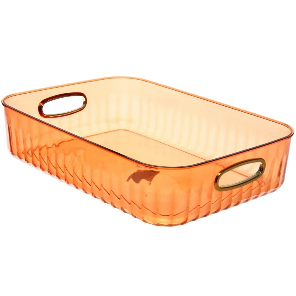 Контейнер для хранения «ЛАМИНГТОН», цвет охра, 35*25*8см