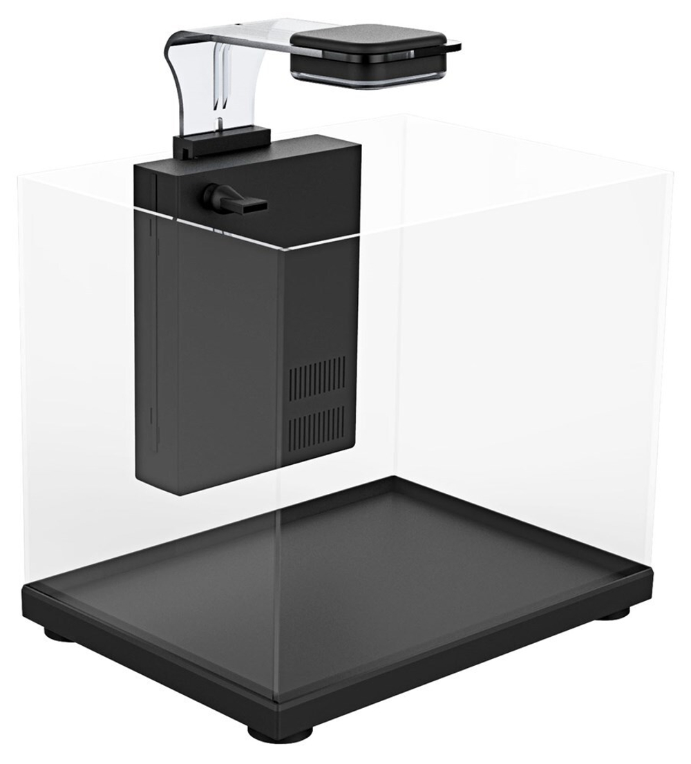 Аквариум Atman ZGT-30 черный,17 литров, 30,4х22,4х27см (в комплекте внутренний фильтр, LED светильни