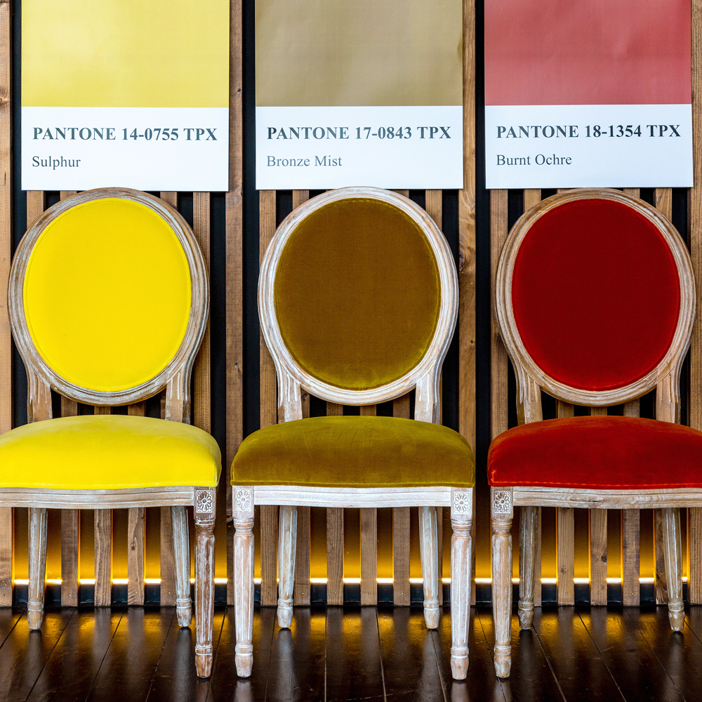 Стул Луи - Мимоза бархат лесной орех Объект мечты