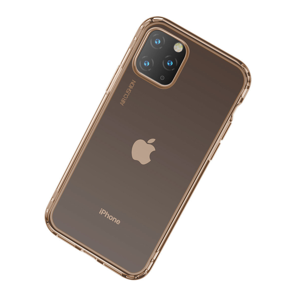Чехол для Apple iPhone 11 Pro Max Baseus Safety Airbags Case - Transparent Gold