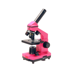 Микроскоп школьный Эврика 40х-400х в кейсе (фуксия) - фото 1