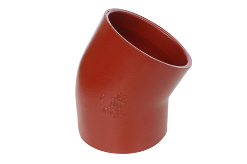 Отвод 30° канализационный чугунный без раструба SML