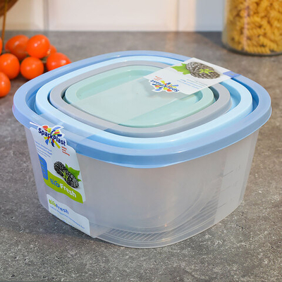 Набор контейнеров 4шт пищевые (0,5л, 0,9л, 1,55л, 2,65л) BioFresh