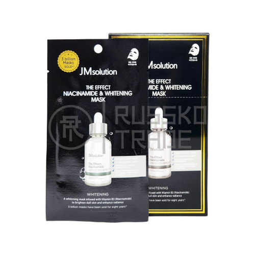 [JM Solution] The effect niacinamide & whitening mask - Тканевая маска с ниацинамидом