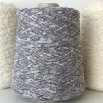 CRISTALLO - Lineapiu'; 67% Royal вискоза, 21% фибра, 12% фибра металлизированная; 230м/100гр; col 3257 Rosa Bianco/Nero Argento; S507 Только мал. Бобинки: 108, 137 гр.