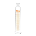 Цилиндр мерный стеклянный с пластиковой пробкой, 2000 мл, с круглым стеклянным основанием