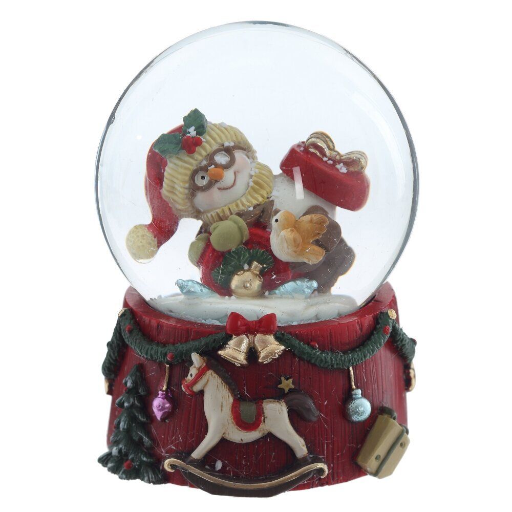 GAEM Фигурка декоративная "Снеговик" в стекл шаре, D 6.5 см, L6,5 W7 H9 см, 2в.