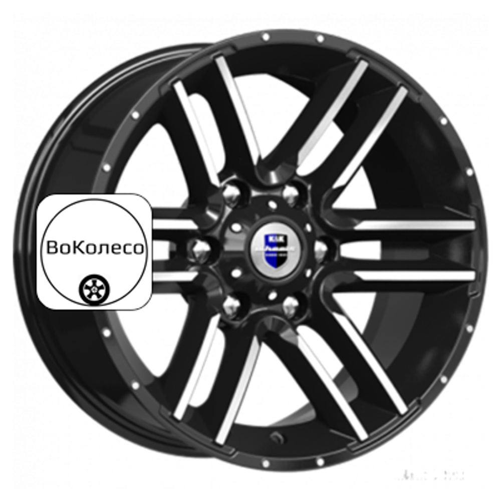 8x17/6x139,7 ET-10 D106,1 Алгама (КС762) Алмаз черный K&K