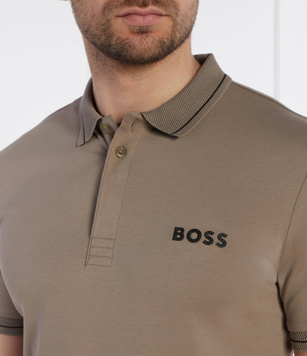 Поло Paule 1 BOSS GREEN - оливковый(50512892)