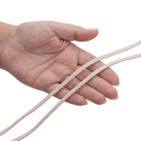 Резинка бретелечная серебристый пион 5 мм (цв. 168), 609/5