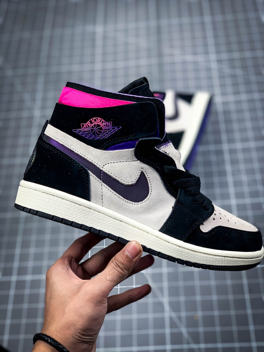 PARIS SAINT-GERMAIN X AIR JORDAN 1 HIGH ZOOM COMFORT WHITE/BLACK/PSYCHIC PURPLE/PINK