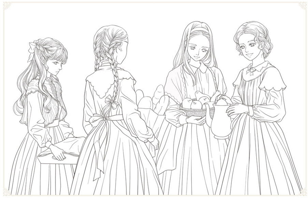 Little Mistresses. Coloring Book