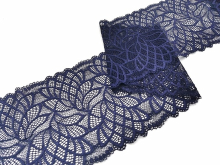 Эластичное кружево, 18см, ночная тень, (Артикул: EK-1002.P), м