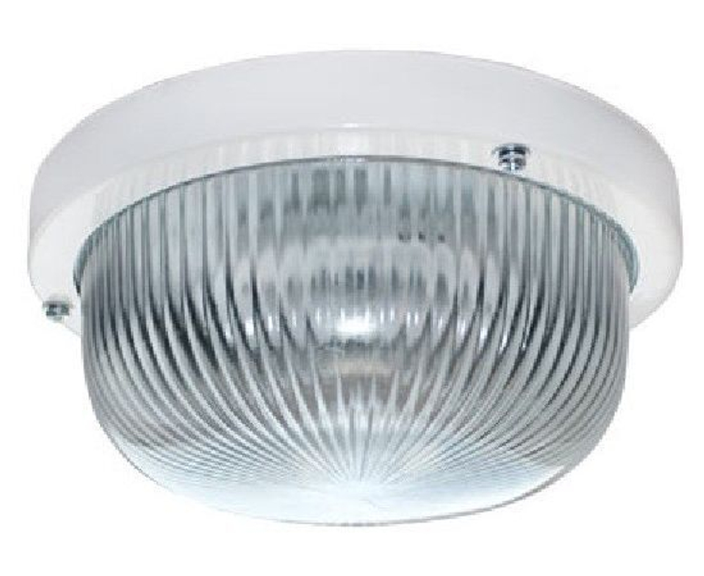 Ecola ДПП 03-7-001 светильник влагозащ.прозр.круг белый 1*GX53 IP65 185х185х85мм TR53T1ECR 1950190189216