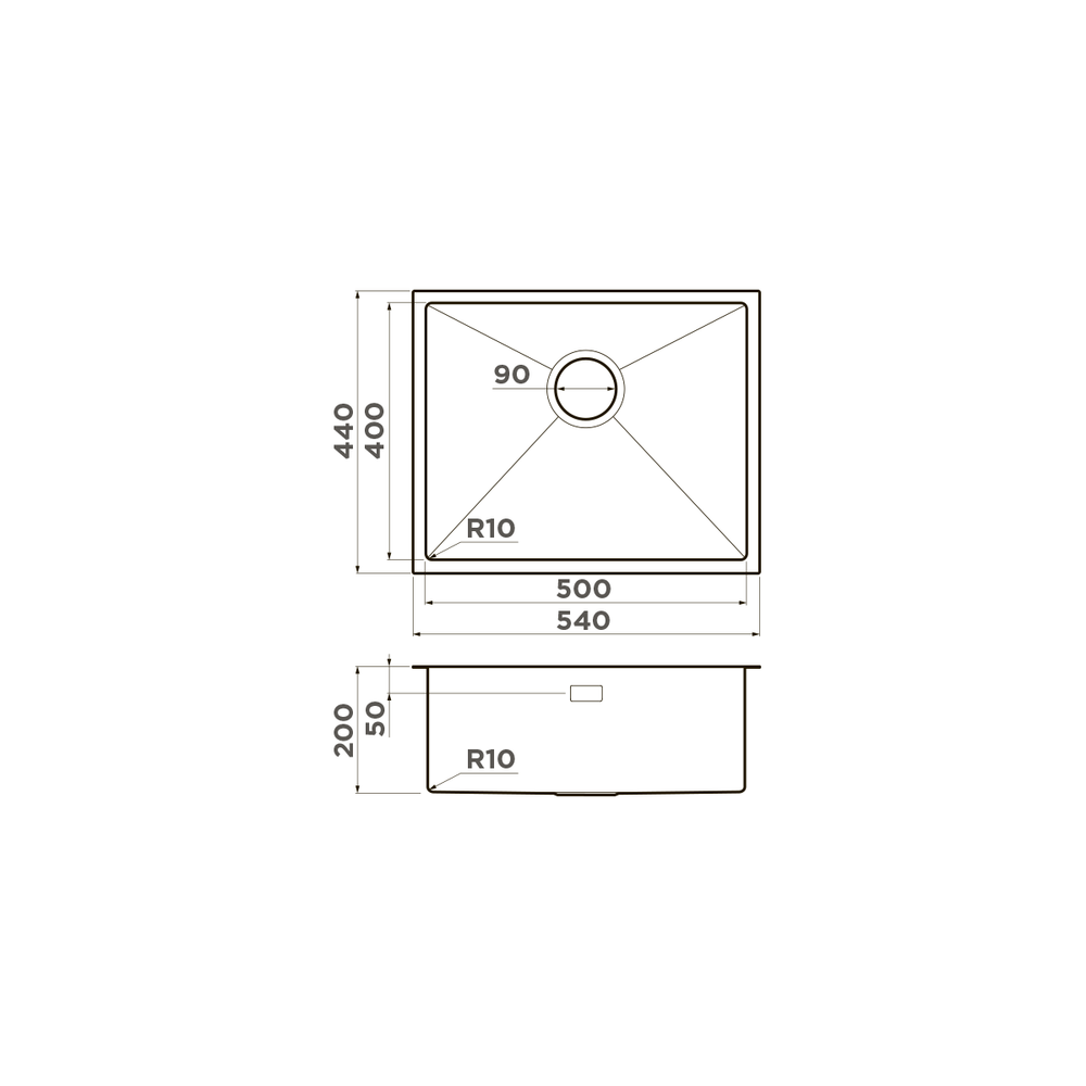Мойка Omoikiri Taki 54-U/IF-LG нерж. сталь | Светлое золото