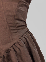 Платье Agdali Brand 1828 однотонное с юбкой-баллон и открытой спинкой