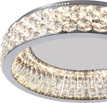 Люстра потолочная LED 70W 3000К-6000К 4040/09/06C хром/прозрачный Rhombus Stilfort