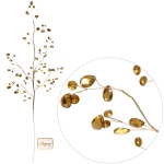 Ветка декоративная «Изящный шарм» 76 см, Золото