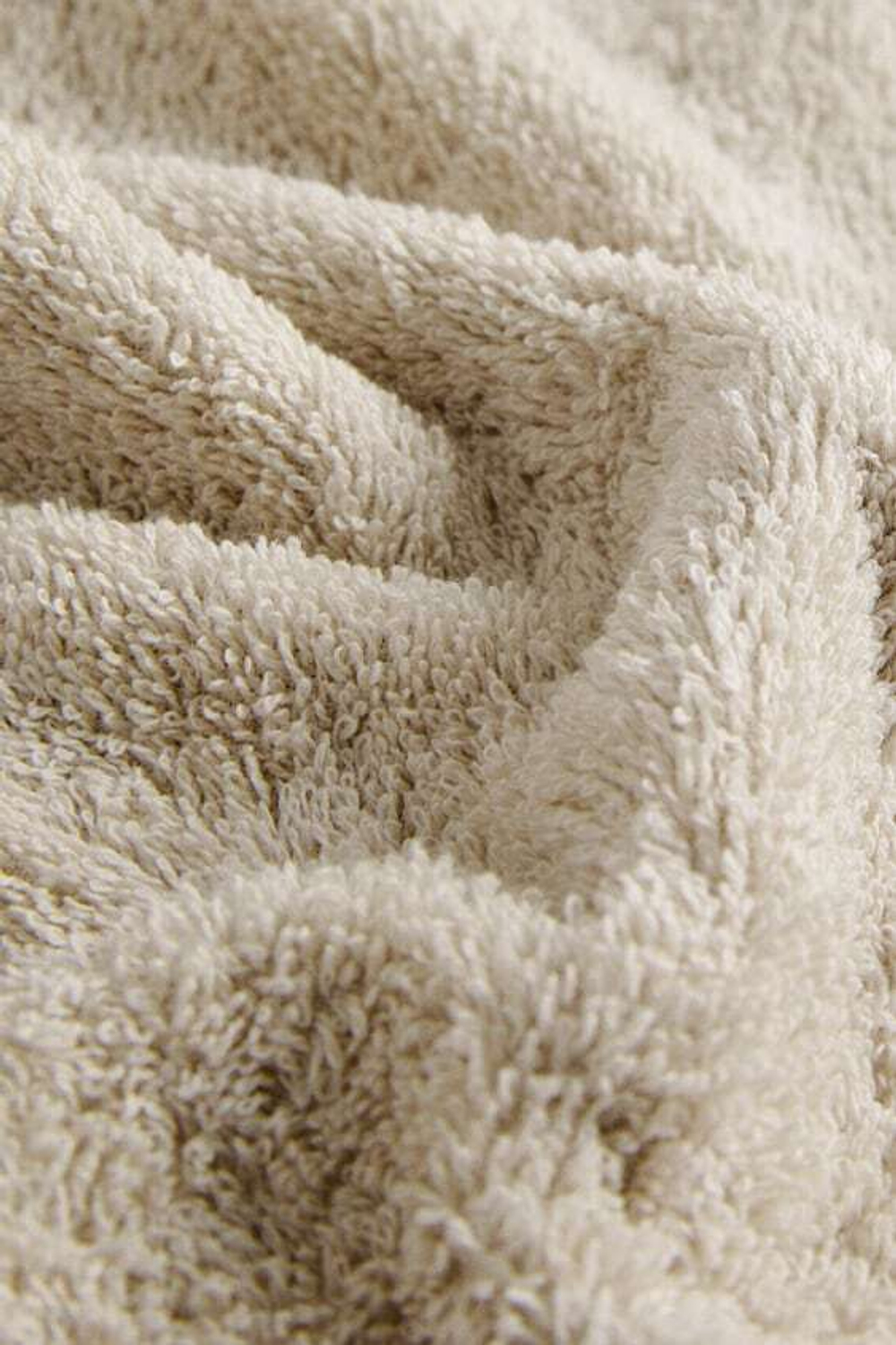 ZARA HOME ХЛОПКОВОЕ ПОЛОТЕНЦЕ (НАБОР ИЗ 3 ШТУК), ПЕСОЧНЫЙ