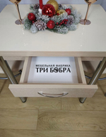 Стол кухонный ломберный с ящиком Ваниль