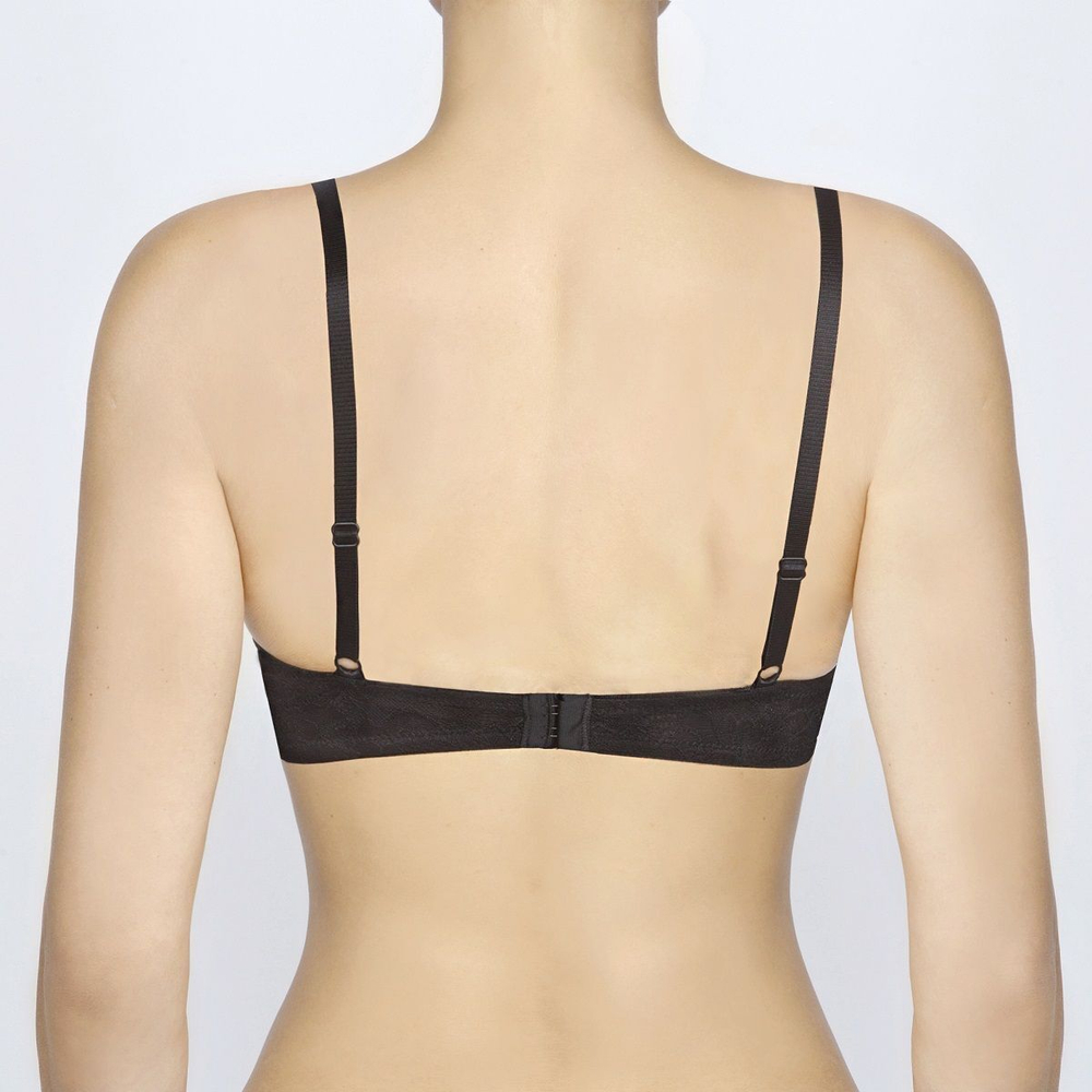 Бюстгальтер пуш-ап со встроенным гелевым корректором (Размер: 85C) (Цвет: черный с бежевым)