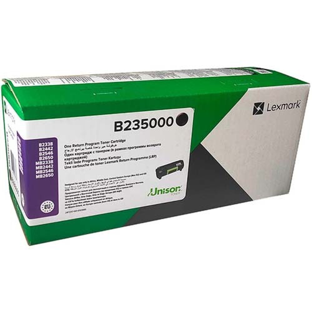 Тонер-картридж Lexmark B235000 для B2338/MB2338/B2442/MB2442/B2546/MB2546 черный