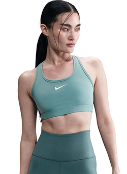 Теннисный бюстгальтер Nike Swoosh Medium Support Non-Padded Sports - cannon/white